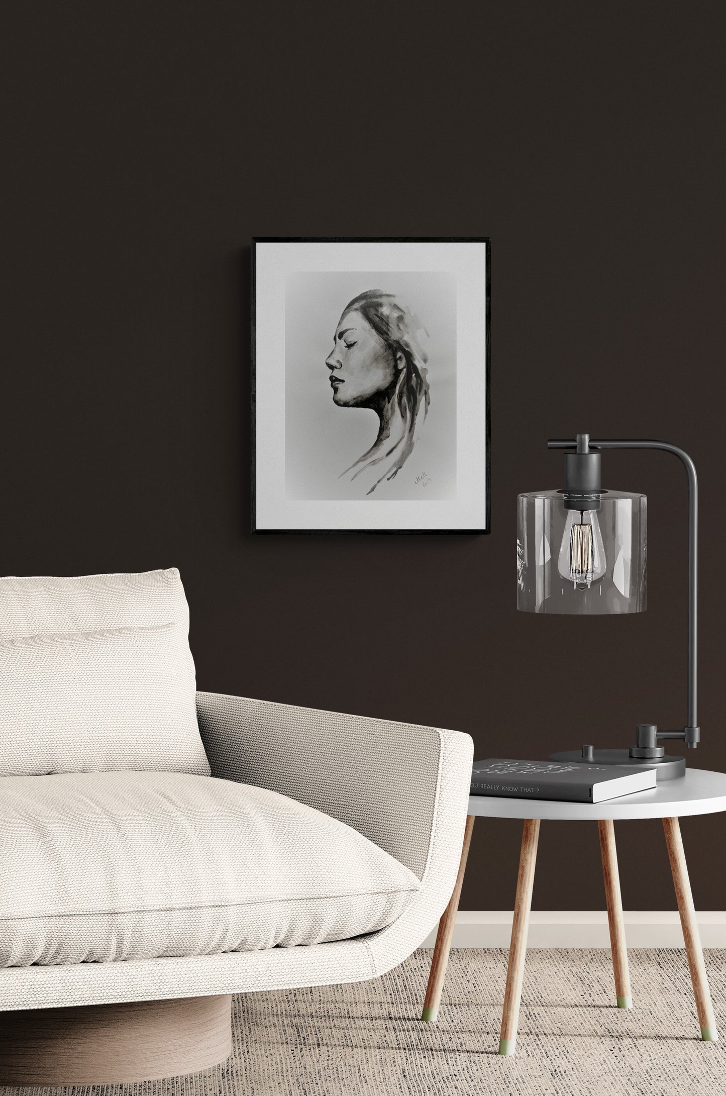 Minimalist Watercolor Portrait – Original Nordic-Inspired Art

Embrace the elegance of simplicity with this original watercolor portrait profile drawing. Featuring soft, expressive brushstrokes and a delicate yet striking composition, this Nordic-inspired artwork is the perfect addition to a modern, minimalist home.

Painted on natural white, matte, heavy art paper with high-quality watercolors, this piece embodies a sense of quiet beauty and sophistication.