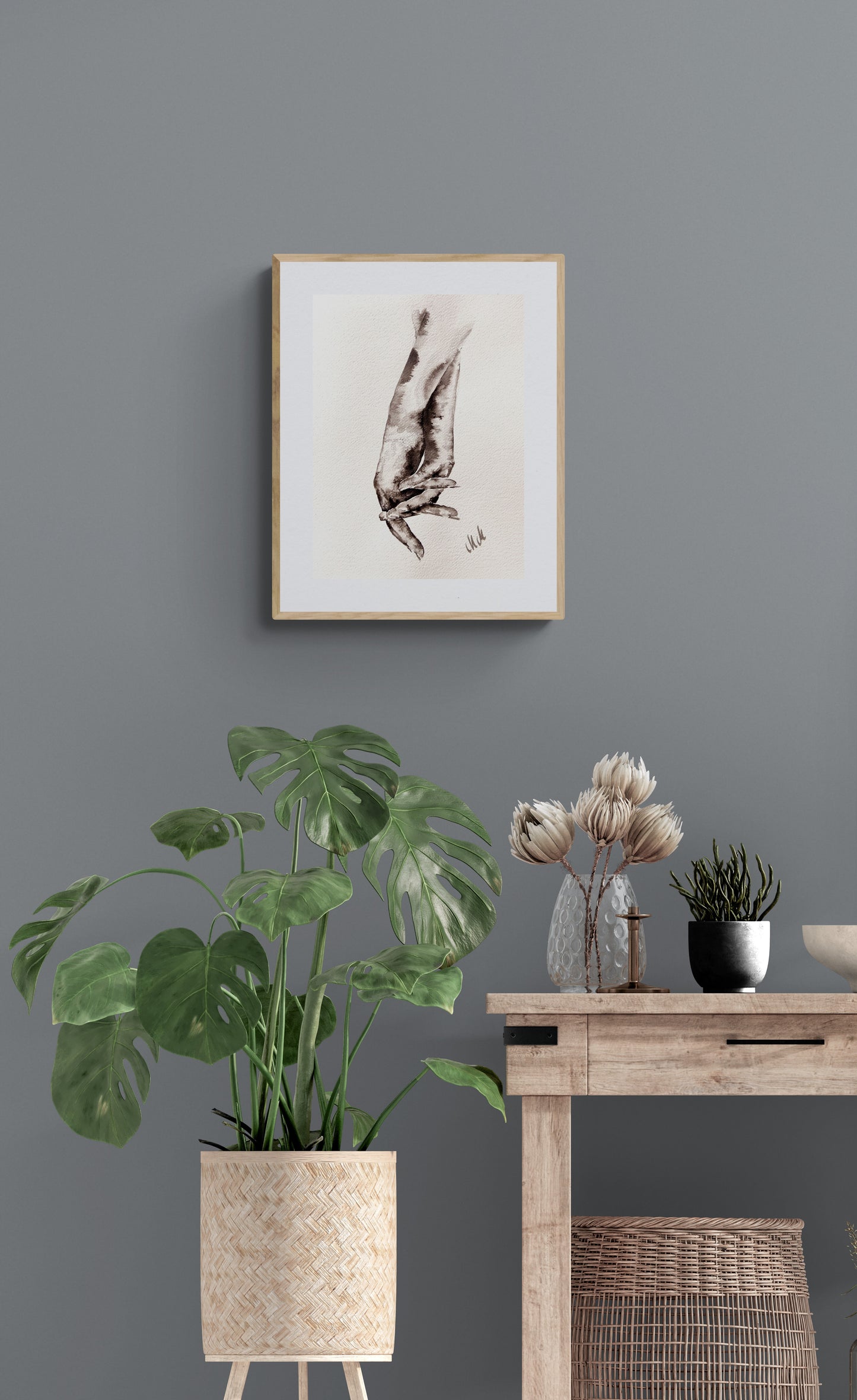 Lovers Holding Hands – Minimalist wall art - Ink Painting

This black and white wall art is a beautiful, minimalist artwork perfect for a modern home, Scandinavian-style space, or boho home.

Its timeless black and white design makes it a versatile addition to any room, including a home office or hallway.

Ideal as a thoughtful gift for couples, young families, or as family home wall art, it brings a sense of love and unity to any space.

Size: 16" x 11" (42 cm x 29 cm)
Hand made on high-quality, matte natu
